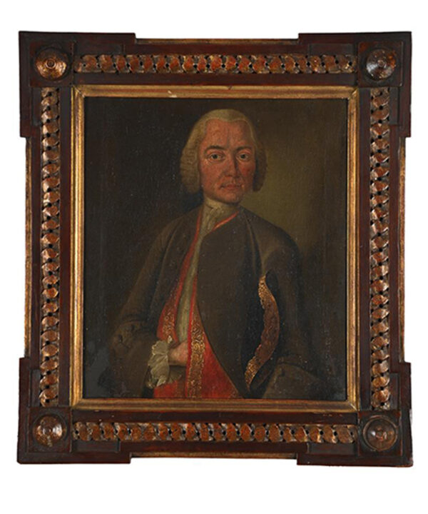 C18th PAIR OF PORTRAITS OF A GENTLEMAN AND A LADY ENGLISH SCHOOL
