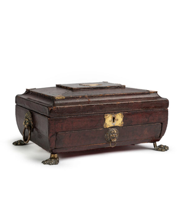 REGENCY LEATHER BOUND SEWING BOX