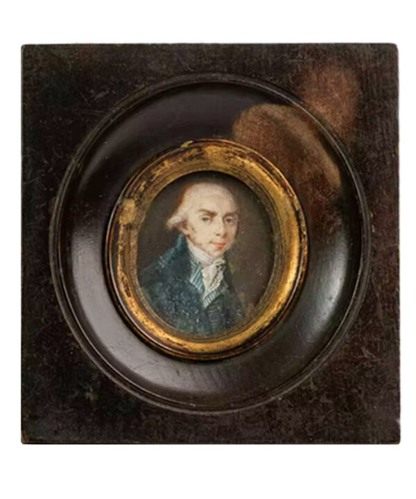 MINIATURE PORTRAIT OF A GENTLEMAN C19TH
