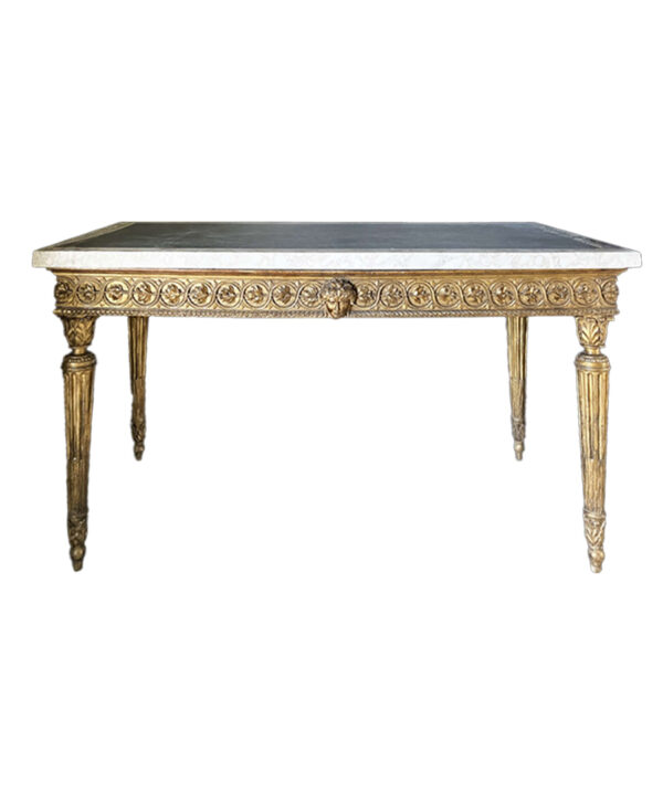 C18TH ITALIAN CARVED GILT-WOOD CONSOLE TABLE