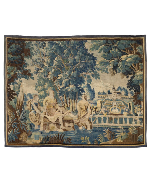 BEAUTIFUL C17th FLEMISH VERDURE TAPESTRY