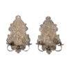 C19th DECORATIVE PAIR OF FRENCH SILVERED APPLIQUE