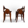 PAIR OF ENGLISH MAHOGANY HALL BENCHES OR SEATS C1870