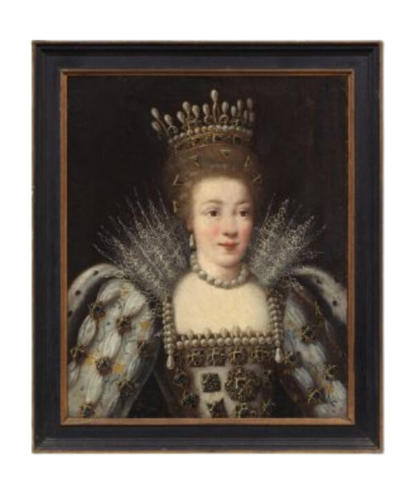 A STRIKING C18th PORTRAIT OF LOUISE MARGUERITE OF LORRAINE, PRINCESS OF CONTI